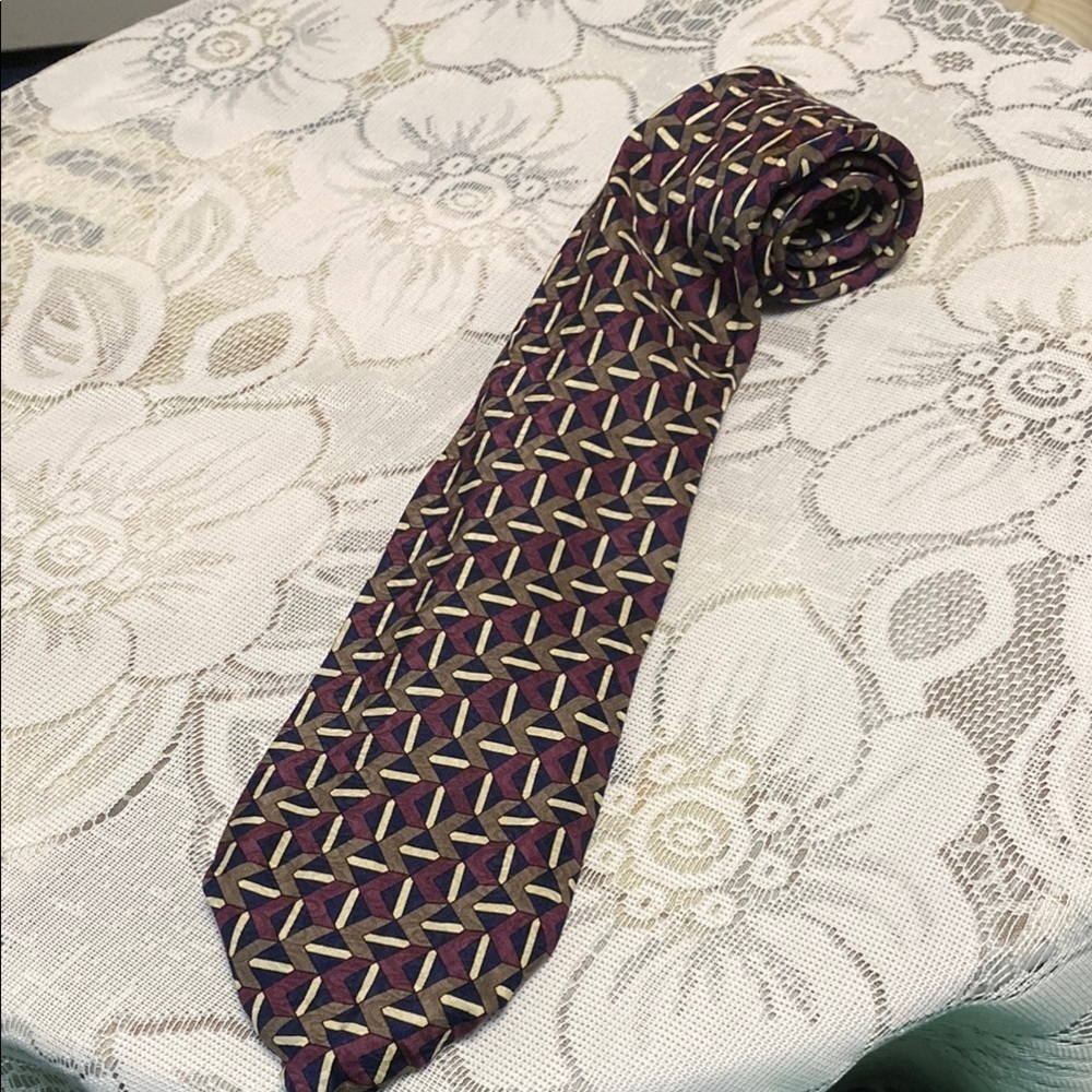 Talbott Studio Carmel Valley Purple Geometric Men's Tie